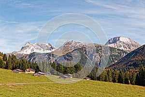 Sunny day in Lechtal valley