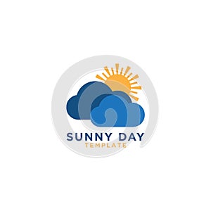 Sunny day logo graphic design template