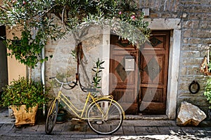 Old city streets, Skradin, Croatia, Europe.