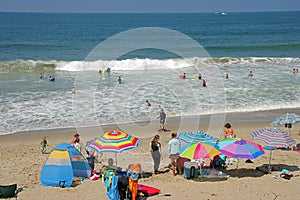 Sunny day out at the beach