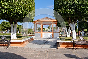 Sunny day at a park in Gomez Farias, Michoacan, Mexico