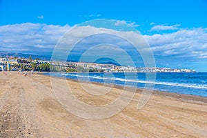 Sunny day at Playa del Ingles at Maspalomas at Gran Canaria, Canary Islands, Spain