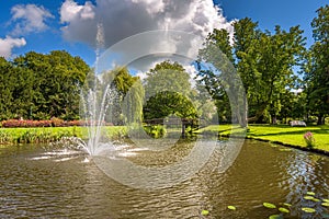 Sunny day at public park