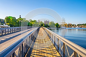 Sunny Day on Skeppsholmen Bridge, Stockholm