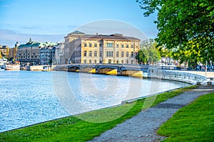 Sunny Day at Skeppsholmen Bridge, Stockholm