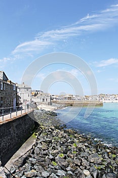 Sunny day at St Ives harbour Cornwall