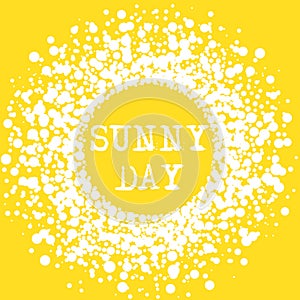 Sunny Day Summer Typography Sign