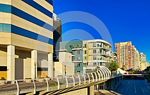 Long Beach Seaside Way Pedestrian Bridge Rainbow Bridge California