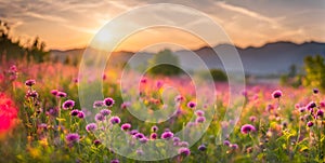 Sunny days warmth captured in a round blur embodying the essence of smooth summer