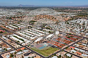 Sunny east Mesa, AZ with sunshine and snowbirds