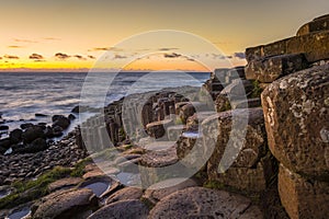 A sunny evening at the Giants Causeway, Co. Antrim