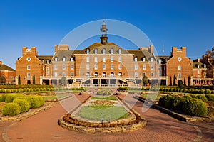 Sunny exteior view of the Student Union of Oklahoma State University