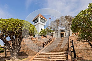 Sunny exterior view of the Anping Old Fort