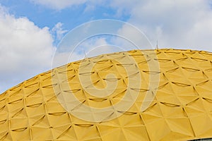 Sunny exterior view of the Gold Dome