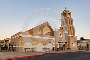 Sunset view of the St Peter the Apostle photo