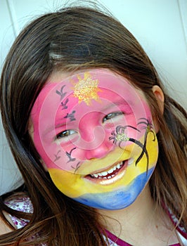 Sunny face painting