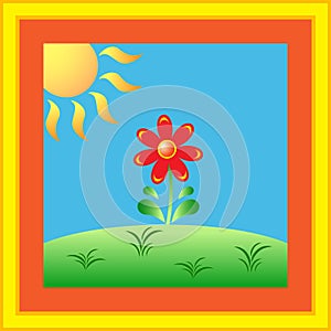 Sunny Flower GardenVector