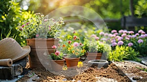 Sunny Garden Tools: Gardening Equipment and Flower Pots for Gardeners