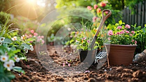 Sunny Garden Tools: Gardening Equipment and Flower Pots for Gardeners