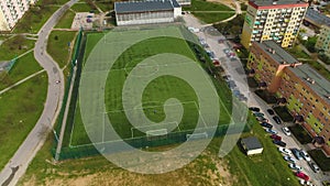 Sunny Hill Football Field Kielce Sloneczne Wzgorze Aerial View Poland