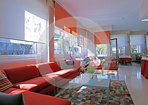 Sunny hotel interior