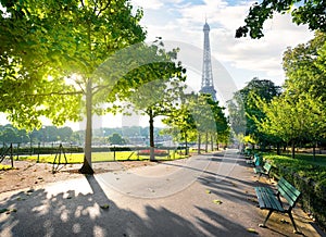 Sunny morning in Paris