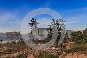 A sunny morning at the village petobo lost due to liquefaction