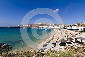 Sunny Mykonos Beach - Greek Islands