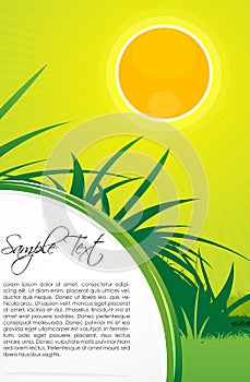 Sunny nature card
