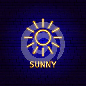 Sunny Neon Label