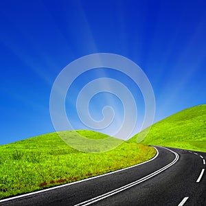 Sunny road