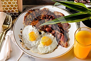 Sunny Side Up Eggs Bacon
