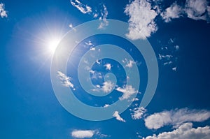 Sunny sky background