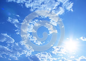 Sunny sky background