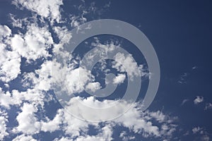 Sunny sky background . Clouds with blue sky