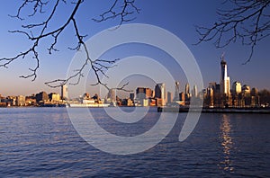 Sunny skyline of New York