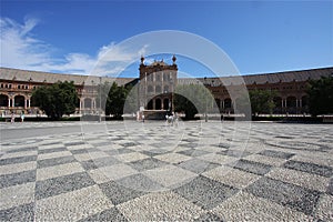 Sunny Spanish Plaza