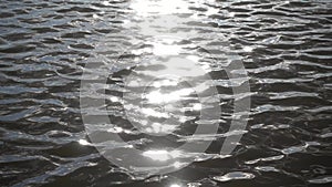 Sunny Sparks On The Water Waves Background