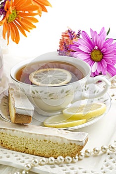 Sunny Tea Party with Lemon Biscotti photo