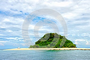 Sunny tropical beach on the island