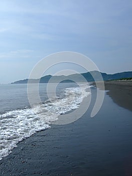 Sunny view of a beach in Suao township