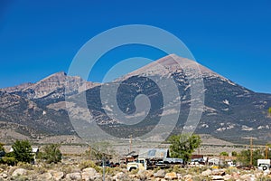 Sunny view of the beautiful Jeff Davis Peak photo