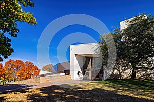 Sunny view of the beautiful Kendall Hall of The University of Tulsa