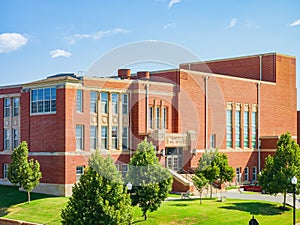 Sunny view of the Douglass High School