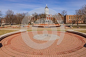 Sunny view of the Dr. Richard H. Jesse Hall of University of Missouri