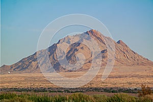 Sunny view of the Frenchman Mountain