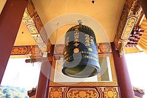 Sunny view of the Hsi Lai Temple