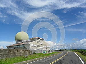Sunny view of the Kenting Meteorological Radar Observatory