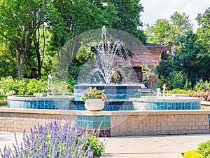 Sunny view of the landscape in Botanica, The Wichita Gardens photo