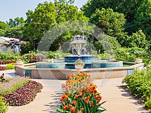 Sunny view of the landscape in Botanica, The Wichita Gardens photo